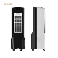 KENNEDE Refroidisseur d'air portable rechargeable, réservoir d'eau de 6 L, lumière de nuit LED, DC 12V, utilisation en voiture, télécommande, facile à déplacer