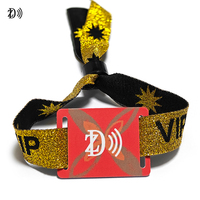 Bracelet RFID NFC en tissu imperméable, jetable, pour paiement sans argent liquide, pour événements, fêtes, sports, concerts, contrôle d'accès