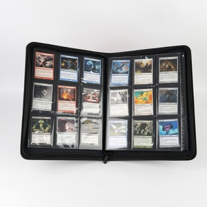 Premium Customize High Quality PU 9 Pockets Trading <b>Card</b> <b>Binder</b> for <b>Cards</b> Storage Display - Product Image 2