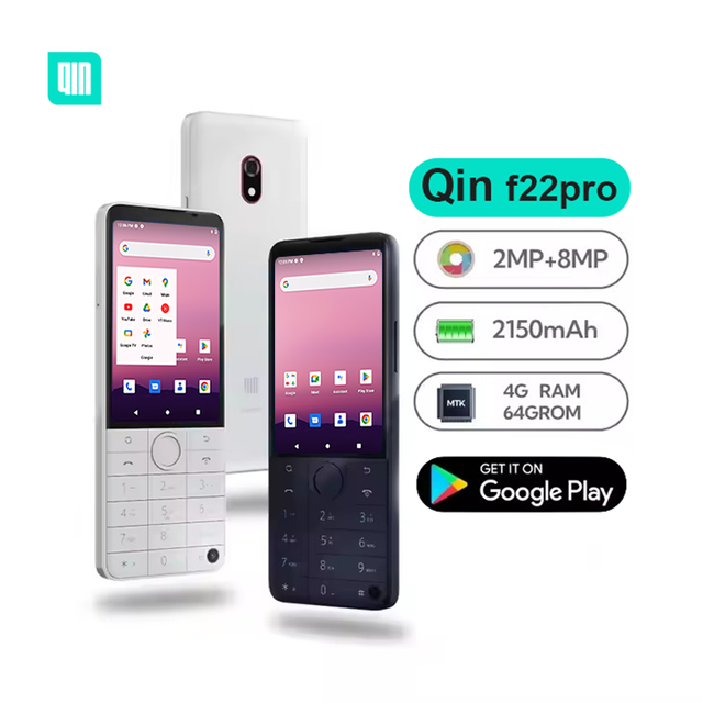 Qin F22 Pro 64GB - Budget Google Play Phone, Unlocked, Single SIM, Touch+Buttons