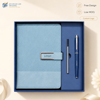 Ensemble cadeau d'affaires personnalisé avec logo, 3 pièces : carnet, stylo en métal et stylet en cuir PU, coffret cadeau d'entreprise haut de gamme