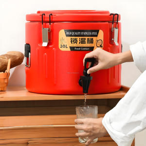 Caja de Almacenamiento de Alimentos y Enfriador de Hielo de Acero Inoxidable con Doble Aislamiento Extra Grande de 5L-80L, en Caja de Cartón - Product Image 6
