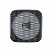 Couvercle de grille de haut-parleur carré de 4 pouces en acier noir pour système audio automobile Installation sans perçage