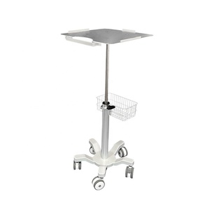 Chariot médical mobile <span class=keywords><strong>à</strong></span> roulettes pour échographie, ECG, électrochirurgie et moniteur général, modèle optionnel très vendu pour hôpital - Product Image 4