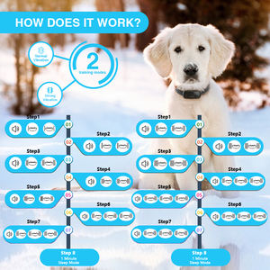 Collar antiladridos activado por voz recargable más nuevo, descarga eléctrica y control de ladridos por vibración para perros - Product Image 6