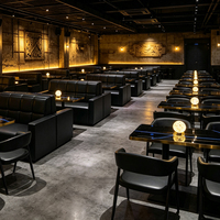 Mobilier de restauration sur mesure, canapé en cuir, sièges de bar, tables et chaises pour café, bar, bistrot