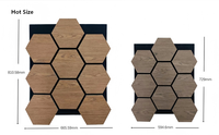 Panneaux muraux en bois acoustique, panneaux décoratifs absorbants le son pour murs et plafonds intérieurs, tailles et finitions personnalisées disponibles