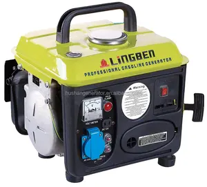 Lingben-minigenerador de gasolina portátil, 650W, 12V CC, sin ruido