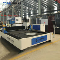 HONGSHENGDA 3015A-BJ400-3000W Machine de découpe laser à fibre CNC de type portique avec plateforme de convoyage pour bobines et tôles métalliques