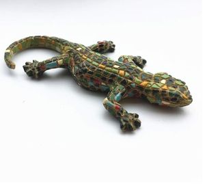 Imán de nevera de resina 3D <span class=keywords><strong>Mosaico</strong></span> Gecko <span class=keywords><strong>Barcelona</strong></span> España colección souvenirs - Product Image 4