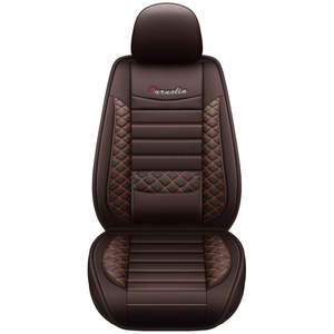 Cuscini <span class=keywords><strong>per</strong></span> Sedili <span class=keywords><strong>Auto</strong></span> in Pelle di Lusso <span class=keywords><strong>per</strong></span> Tutte le Stagioni, Set di 5 Coprisedili con Design Classico, Accessorio in Offerta Speciale - Product Image 4