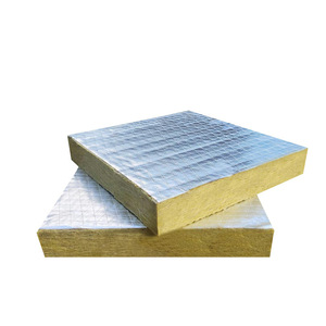 Panneau en laine de roche hydrophobe ignifuge de qualité A, isolation en aluminium, insonorisation, écologique, valeur R 0,9, garantie 1 an - Product Image 1