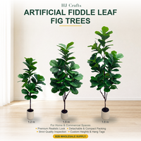 Plante artificielle Ficus Lyrata (Fiddle Leaf Fig) de 1,2 m, 1,5 m, 1,8 m pour la décoration de lieux de mariage, restaurants, studios, magasins, salles d'exposition et appartements
