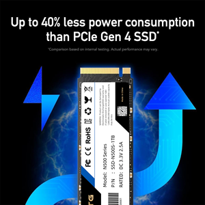 SSD Gaming, kecepatan tinggi 4TB NVMe PCIe 4.0 M.2 2280 SSD Internal dengan 5300MB/dtk kecepatan baca untuk Desktop Laptop PS5 - Product Image 3