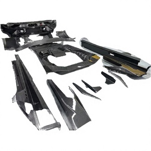 Kit carrosserie en fibre de verre et fibre de carbone, pare-chocs avant, aileron arrière, diffuseur, kit carrosserie pour Lamborghini Huracan LP610 LP580 EVO RWD 2020 - Product Image 2