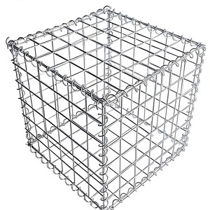 Caisses de gabions hexagonales doubles torsadées soudées décoratives modernes, revêtement en treillis métallique galvanisé à chaud, écologiques, remplis de pierres - Product Image 1