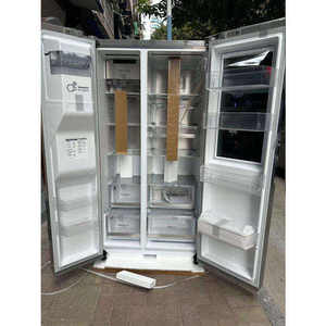 4-Door 655L French Side-By-Side Frost-Free <b>Refrigerator</b> Stainless Steel Touch Visual Door Portable for US Household Hotel Use Si - Product Image 4