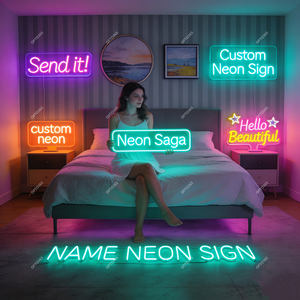 Barbiere Bar negozio di affari personalizzato 3D lettera <span class=keywords><strong>Neon</strong></span> Night Club segno a buon mercato Arcade LED <span class=keywords><strong>Neon</strong></span> acrilico Logo all'aperto piedistallo segni di visualizzazione - Product Image 2
