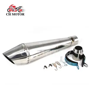 gy6 150cc engine bike silenser exhaust stainless steel motorcycle exhaust