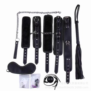 Juego de 9 piezas mejorado de piel de serpiente de doble cara, set erótico de 7 piezas de felpa, juguete alternativo de bondage SM. - Product Image 5