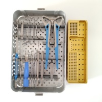 Ensemble d'instruments vétérinaires orthopédiques pour chiens Type de plaque avec seringues réutilisables pour les soins des animaux de compagnie