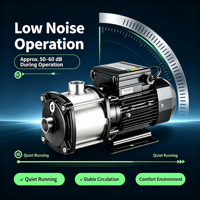 Pompe centrifuge multi-étages horizontale en acier inoxydable 304 CHM, pompe de surpression d'eau du robinet haute pression