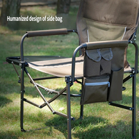 Fauteuil de camping à bascule robuste en acier, pliable et portable, avec dossier en maille, mobilier d'extérieur, table d'appoint – Vente en gros