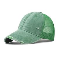 Gorra de Béisbol Deportiva, Transpirable, de Malla, Estilo Desgastado, Ajustable, Unisex, Multiusos, Varios Colores, para Verano