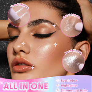 Kem bóng mắt dính cao sắc tố Hydrating long lanh Highlighter Stick trang điểm bán buôn số lượng lớn dài mặc thạch Eyeshadow Stick - Product Image 6