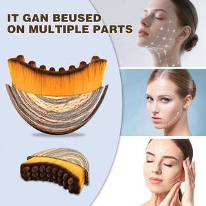 कस्टम लोगो नए लसीका संप्रतीक अंडाकार ब्रश आधुनिक शुष्क ब्रश कोमल चेहरे मालिश दैनिक उपयोग प्लास्टिक सूखे ब्रश के लिए डिज़ाइन किया गया - Product Image 4