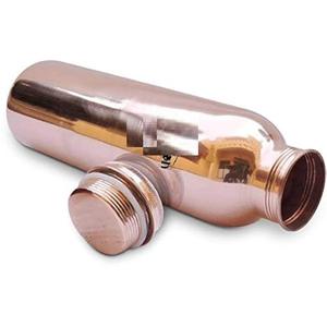 Botella de cobre antigua con juego de vidrio con elegante aspecto tradicional, duradera, fuerte, perfecta para una vida saludable y regalos especiales - Product Image 3