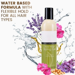 Gel per Capelli alla Lavanda con Olio Essenziale e Vitamina B5, a Base d'Acqua, Tenuta Flessibile per Capelli Ricci, Mossi e Crespi, Set per la Cura dei Capelli - Product Image 5