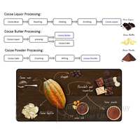 Ligne de production de transformation du cacao, machine automatique de fabrication de masse de liqueur de cacao, broyeur de poudre de cacao, broyeur de fèves de cacao