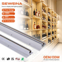 SEWEINA Colonne lumineuse conductrice réglable à haute capacité de charge avec câblage dissimulé pour vitrine de magasin de vêtements, chaussures et vin