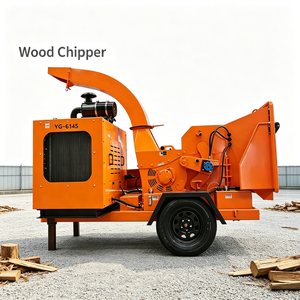 Trituratore Mobile per Legno, Attrezzatura Diesel per la Triturazione di Rami e <span class=keywords><strong>Foglie</strong></span>, per Rifiuti Verdi Agricoli - Product Image 1