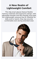 Prix Usine OEM Lunettes Intelligentes IA avec Caméra 500W HD pour Photos, Navigation, Traduction, Enregistrement Vidéo, Appels et Bouton Tactile Ultra
