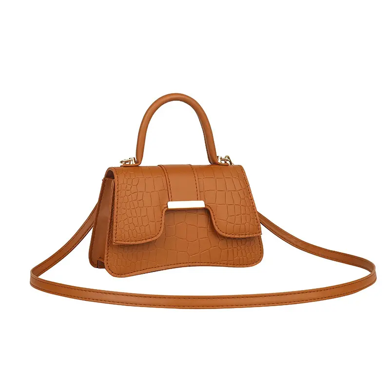 2023 Spring Fashion Girl Bag Simple Crocodile One Shoulder Slung Handbag