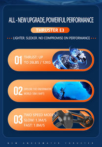 سكوتر مائي قوي بسرعتين اختياريتين 10-25 كم/ساعة، 350 واط 500 واط للأطفال والكبار، يصل إلى عمق 50 متر كحد أقصى - Product Image 4