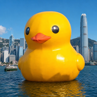 Canard géant gonflable en PVC personnalisable pour la publicité, la décoration de centres commerciaux, les événements aquatiques et la promotion extérieure
