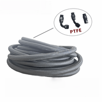 Kit de Accesorios de Manguera de Freno de Nylon AN4 AN6 AN8 AN10 E85, Tubo de Enfriador de Aceite, Acero Inoxidable, Ptfe, Reforzado Hidráulicamente