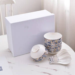 Juego de cuenco y cuchara de cerámica de lujo europeo más vendido - Product Image 1