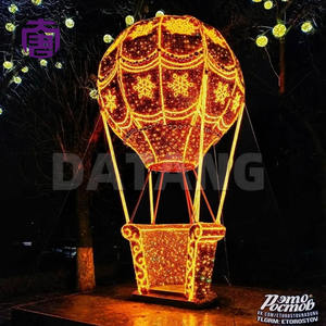 Décoration de ballon à air chaud gonflable lumineux à LED pour centre commercial, parc à thème extérieur, fête de mariage - Product Image 6