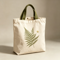 Sac fourre-tout en toile personnalisé imprimé avec des dessins animés, réutilisable, écologique, pour pique-nique en plein air, camping, usage quotidien