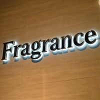 Enseigne personnalisée en forme de lettre rétro-éclairée 3D à DEL en acier inoxydable Signalisation murale avec logo pour les voitures et l'entreprise