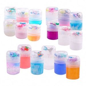 Produit phare : Slime transparent unique, anti-adhésif, extensible, avec paillettes mignonnes, mini kit pour enfants, pour la création de pâte à modeler arc-en-ciel en vrac - Product Image 1