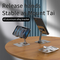 Support de téléphone de bureau pliable Portable anti-dérapant 360 support de tablette rotatif supports de téléphone portable en métal pour tous les téléphones portables