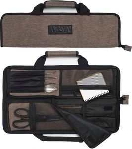 Étui à couteaux de chef en toile, échantillon gratuit, avec bandoulière réglable, porte-couteaux professionnel pour chef - Product Image 1