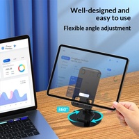 Nouveau support de téléphone rotatif en métal ABS, support de tablette de bureau pour diffusion en direct, support multifonctionnel pliable pour cours en ligne, Chine