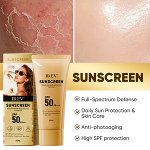 Custom Sunscreen SPF50 Korean Skin Care UVA/UVB protection Full-Spectrum Defense Beauty Products Manufacturer IREV <strong>Suncream</strong> - Product Image 3