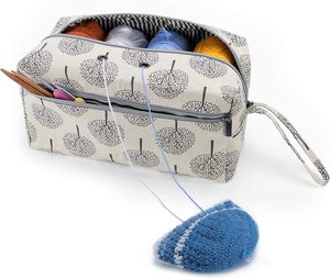 Custom Logo Small Polyester Yarn Ball Storage Bag Portable Knitting Pouch Bag Crochet Knit Bag